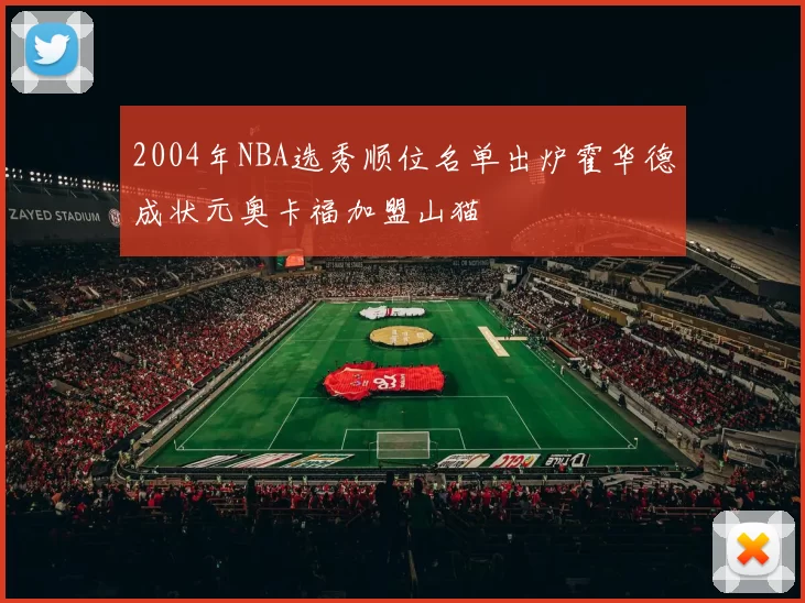 2004年NBA选秀顺位名单出炉霍华德成状元奥卡福加盟山猫